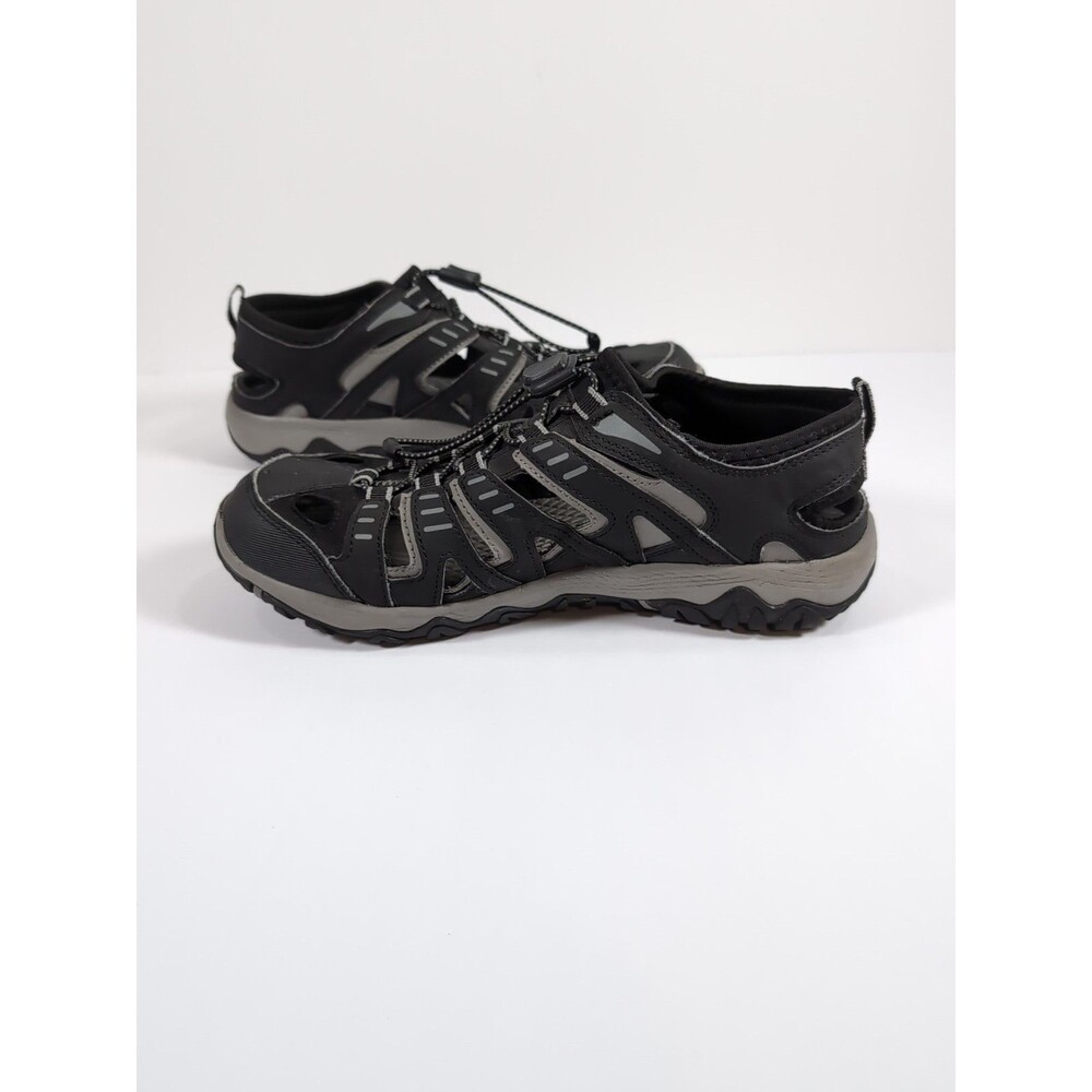 Eddie Bauer Eastport Water Sandals Hiking Trail Mens 9 M Shoes Gray/Black Casual